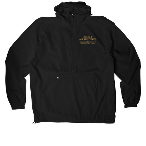 Katie | TVF Equestrian Team Anorak, a Black Packable Anorak