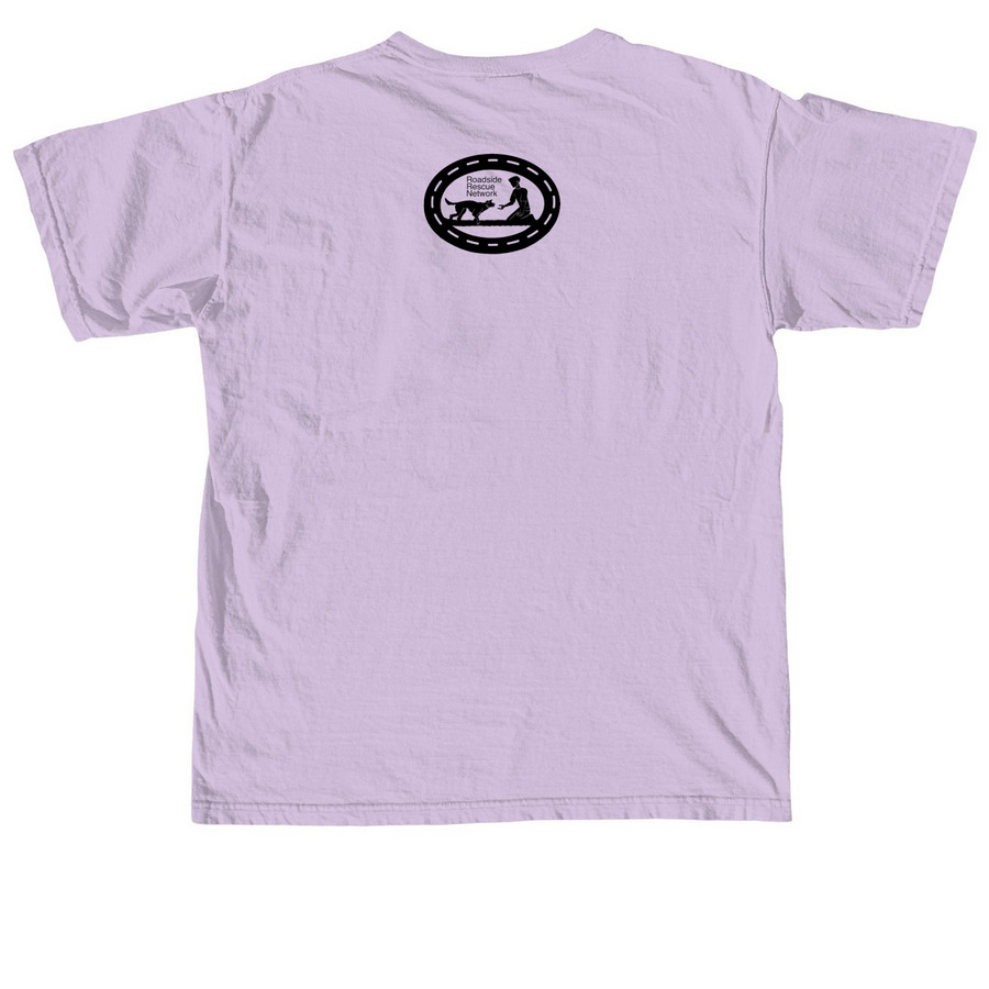 Sorry I'm Late, a Orchid Comfort Colors Unisex Tee (back-view)