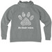 Be their voice&nbsp;, a Aluminum Grey Heather Allmade Women?s Organic CVC Zip-Up Hoodie (back-view)