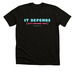 It Depends [Let's Explore That], a Solid Black Blend Premium Unisex Tee