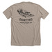 DAMFINO Tee, a Heather Stone Premium Unisex Tee (back-view)