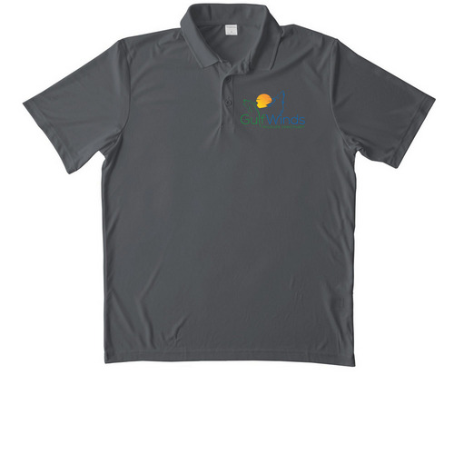 GWWS active polo, a Iron Grey Unisex Performance Polo