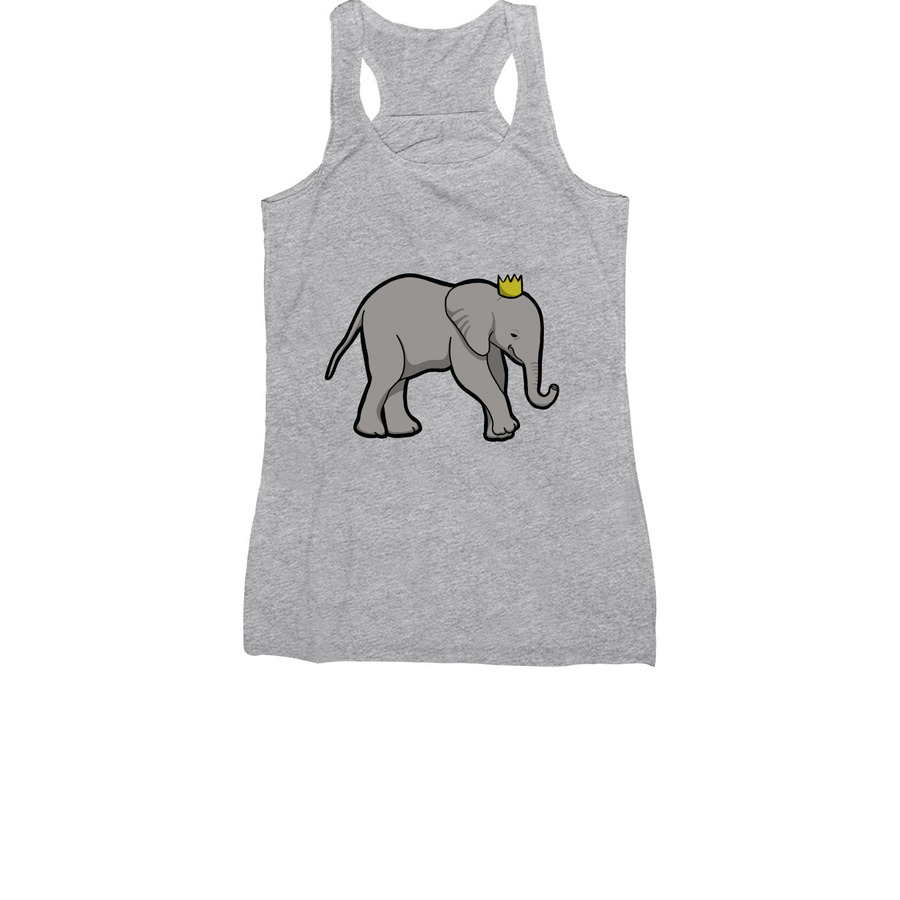 Elephant Crown, a Athletic Heather Women's Racerback