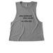 She Believed, a Aluminum Grey Allmade Eco Triblend Women?s Muscle Tank