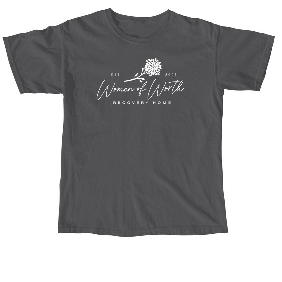 Full Logo Tees + Crewnecks, a Pepper Comfort Colors Unisex Tee