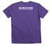 "I Didn't 'Work the Program" (WHITE), a Purple Rush Premium V-Neck Tee (back-view)