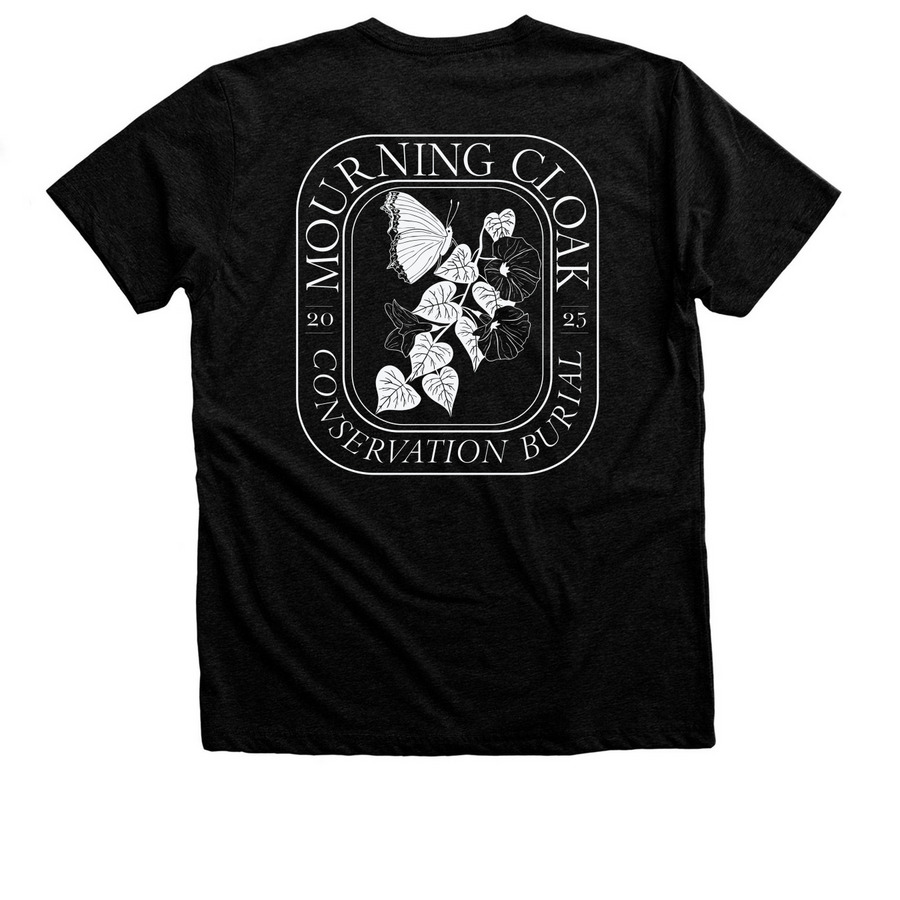 New Breath T-Shirt, a Black Heather Premium Unisex Tee (back-view)