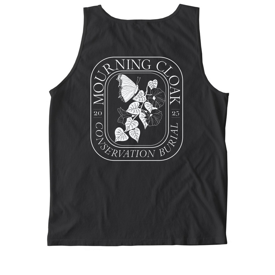 New Breath T-Shirt, a Black Comfort Colors Tank Top (back-view)