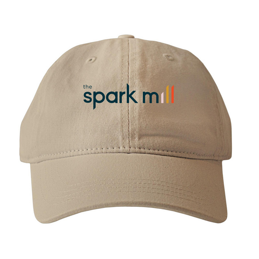 TSM Hat - Dark Logo, a Khaki Printed Pigment Dye Baseball Cap