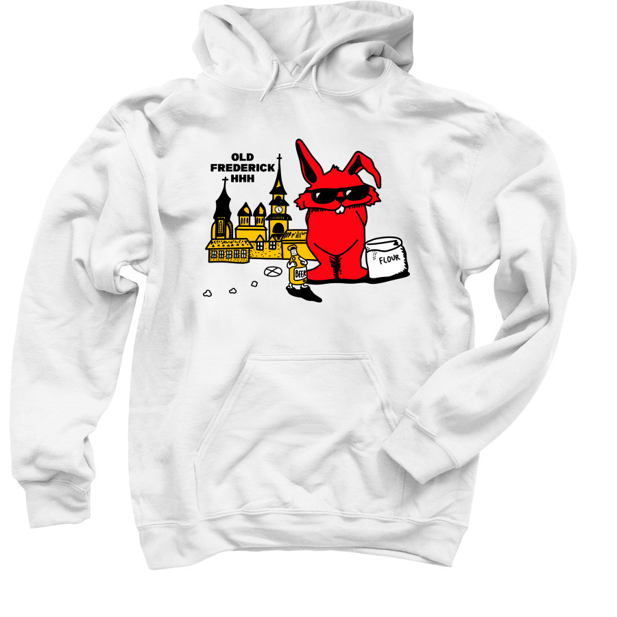 OFH3 Logo Only On Front&nbsp;, a White Pullover Hoodie