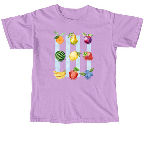Fruits of the Spirit Galatians 5:22-23, a Neon Violet Comfort Colors Unisex Tee