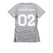 Team18Cats02, a Dark Heather Grey Women's Slim Fit Tee (back-view)