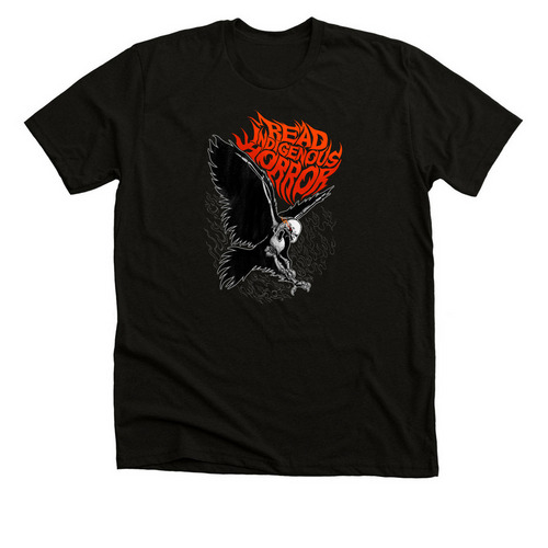 Evil Hawk, a Solid Black Blend Premium Unisex Tee