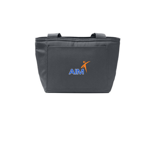 AIM Lunch Tote, a Grey Steel Insulated Lunch Tote