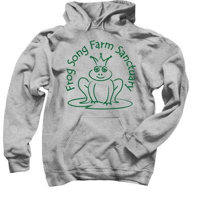Frog Song Farm Sanctuary, a Sport Grey Pullover Hoodie