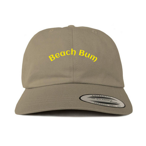 Beach Bum Cap, a Khaki Printed Classic Baseball Cap