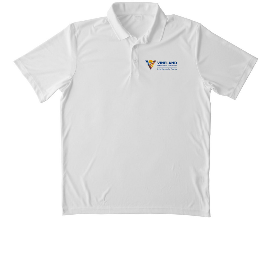 VDC Polos, a White Unisex Performance Polo