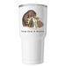 Tom-Tom & Hallie Large 30 oz Tumbler, a White Insulated Tumbler
