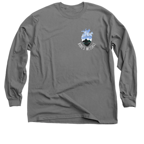 Bode's Message, a Charcoal Classic Long Sleeve Tee