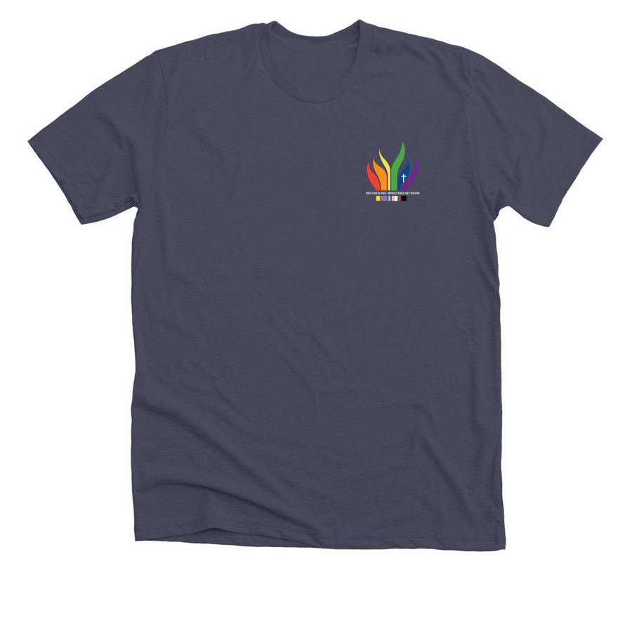 RMN | Until Every Church, a Heather Midnight Navy Premium Unisex Tee