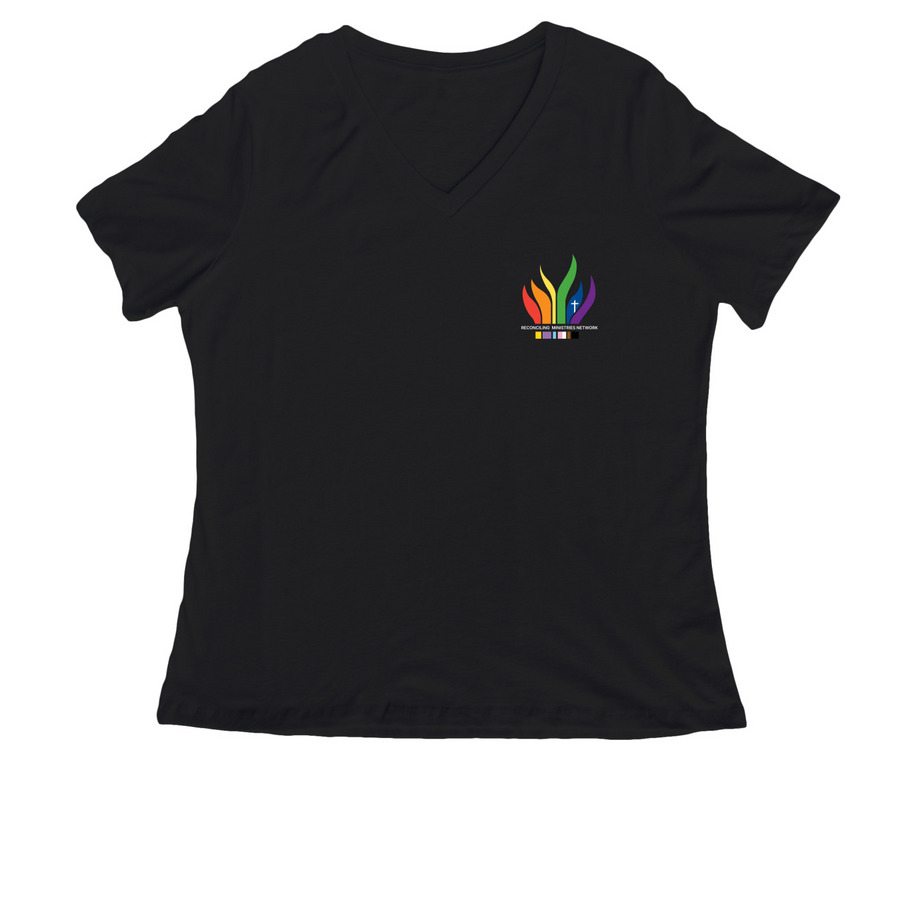 RMN | Until Every Church, a Black Women's Relaxed V-Neck Tee