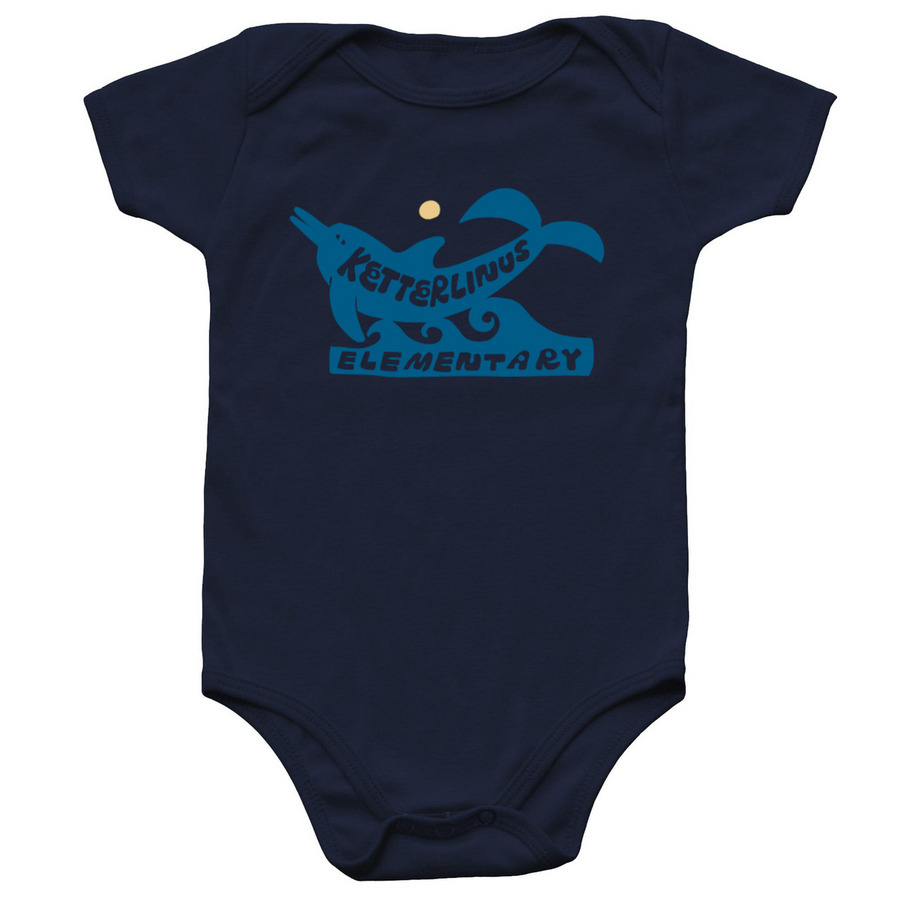 Infant Onesie, a Navy Infant Onesie