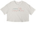 Fueled by Chaos&nbsp;, a Vintage White Women?s Cropped Cotton Tee