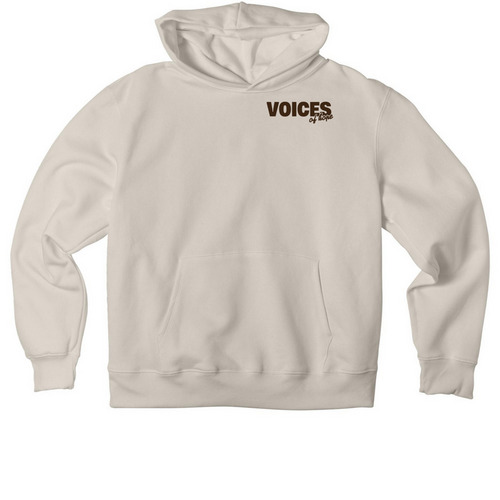 Voices of Hope SAND (USD price displayed)&nbsp;, a Dust Premium Heavyweight Pullover Hoodie