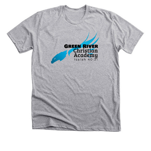 GRCA 2024-25 Eagle, a Athletic Heather Premium Unisex Tee