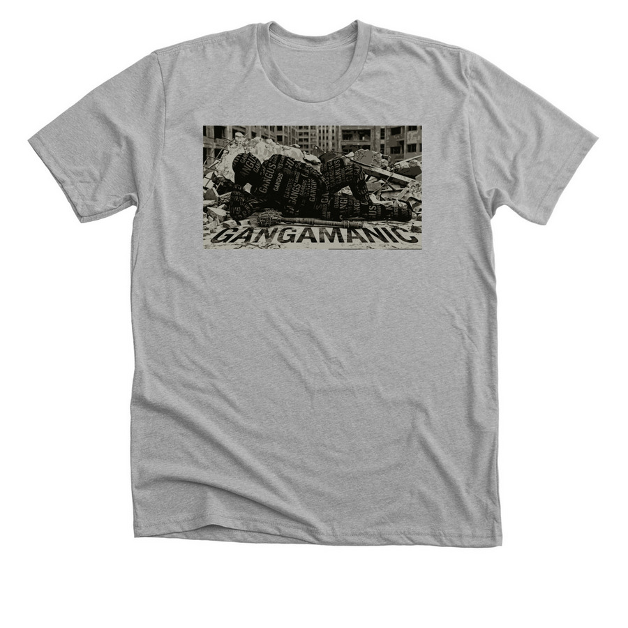 GANGAMANIC SHIRT, a Athletic Heather Premium Unisex Tee