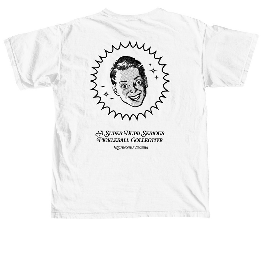 Baseline Antics Tee - No. Uno, a White Comfort Colors Unisex Tee (back-view)