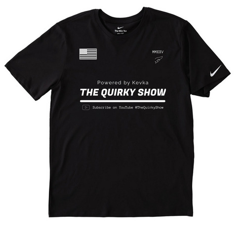 'The Quirky Show' Kit, a Black Nike Dri-FIT Jersey Blend Performance Tee
