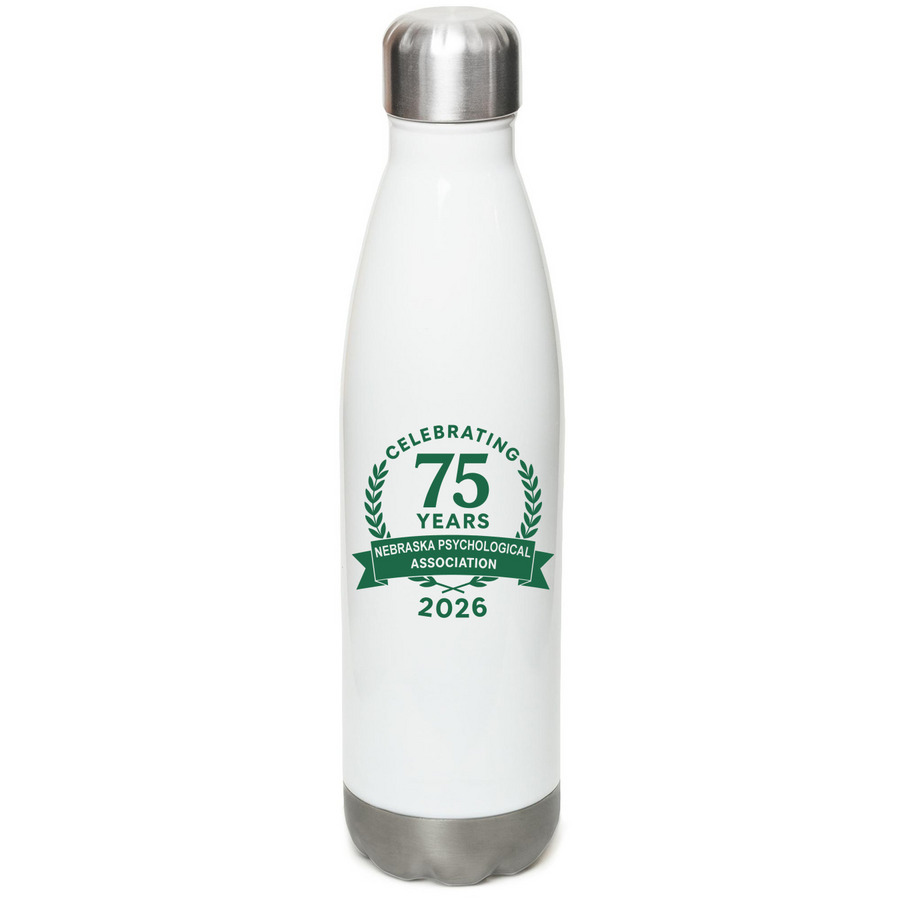 NPA Water Bottle, a White Stainless Steel Water Bottle