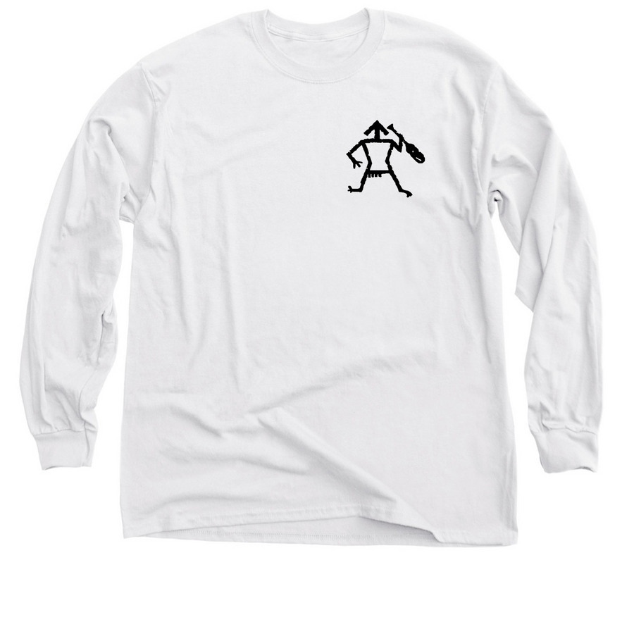 Lochsa Map, a White Classic Long Sleeve Tee