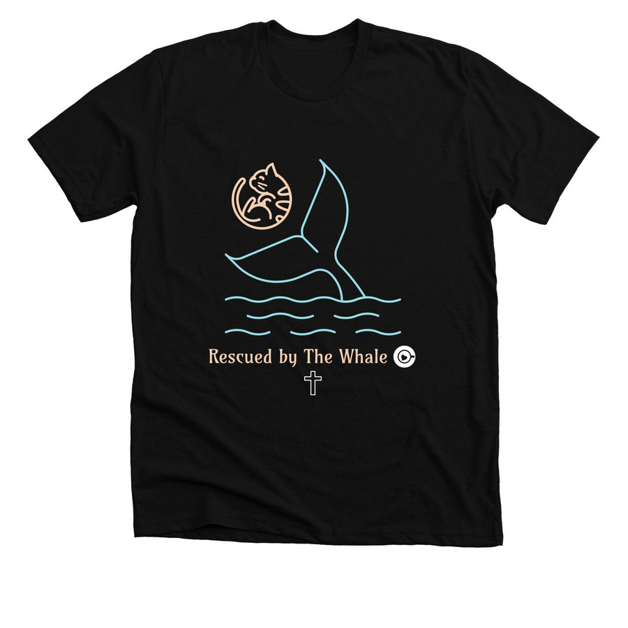 The Whale shirts and coffee to Rescue Kitties, a Solid Black Blend Premium Unisex Tee