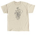 Floral Heart & Stethoscope, a Sand Classic Unisex Tee