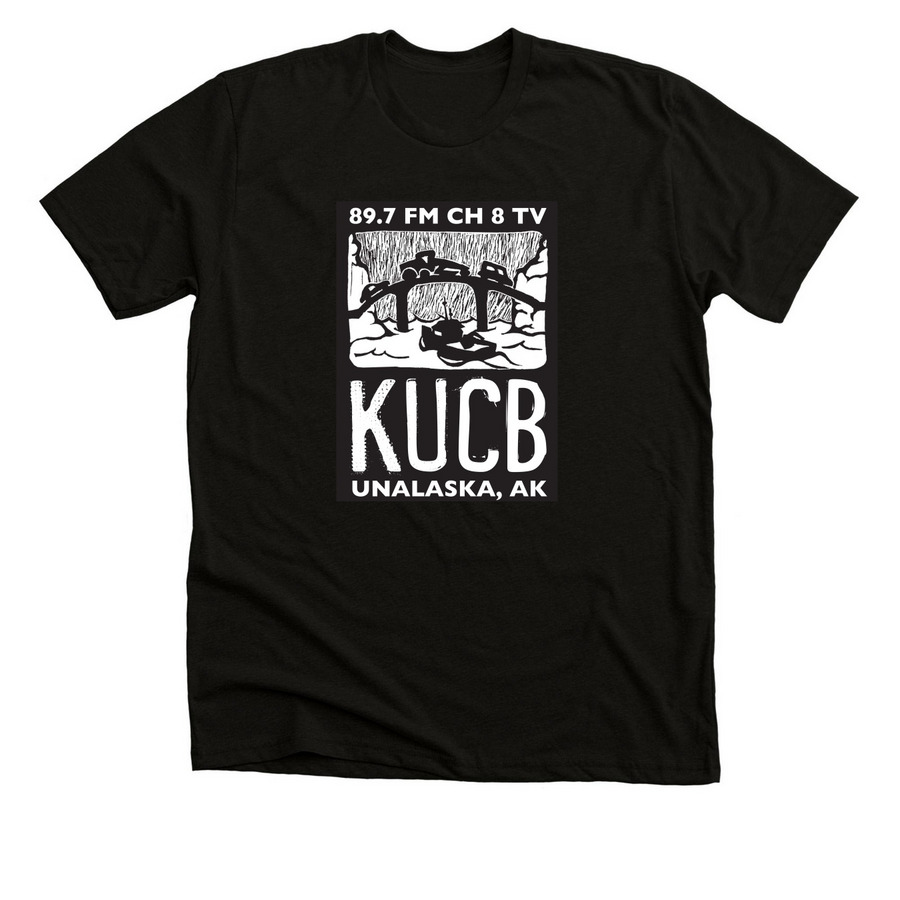 Classic KUCB Logo, a Solid Black Blend Premium Unisex Tee