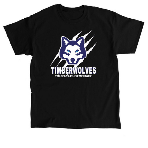 Timberwolves 'Scratch' Shirt, a Black Classic Unisex Tee