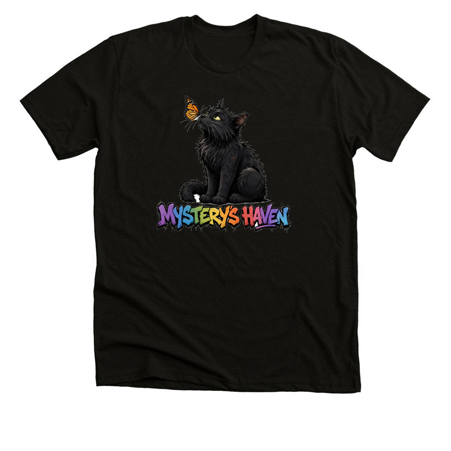 Butterfly nose, a Black Heather Premium Unisex Tee