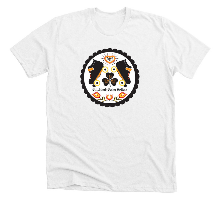 Dutchland Hex Logo, a Solid White Blend Premium Unisex Tee
