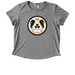 Dutchland Hex Logo, a Aluminum Grey Allmade Eco Triblend Women?s Scoop Neck Tee