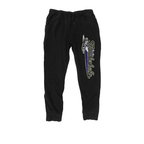 Thunderbolts Joggers, a Black Midweight Fleece Joggers