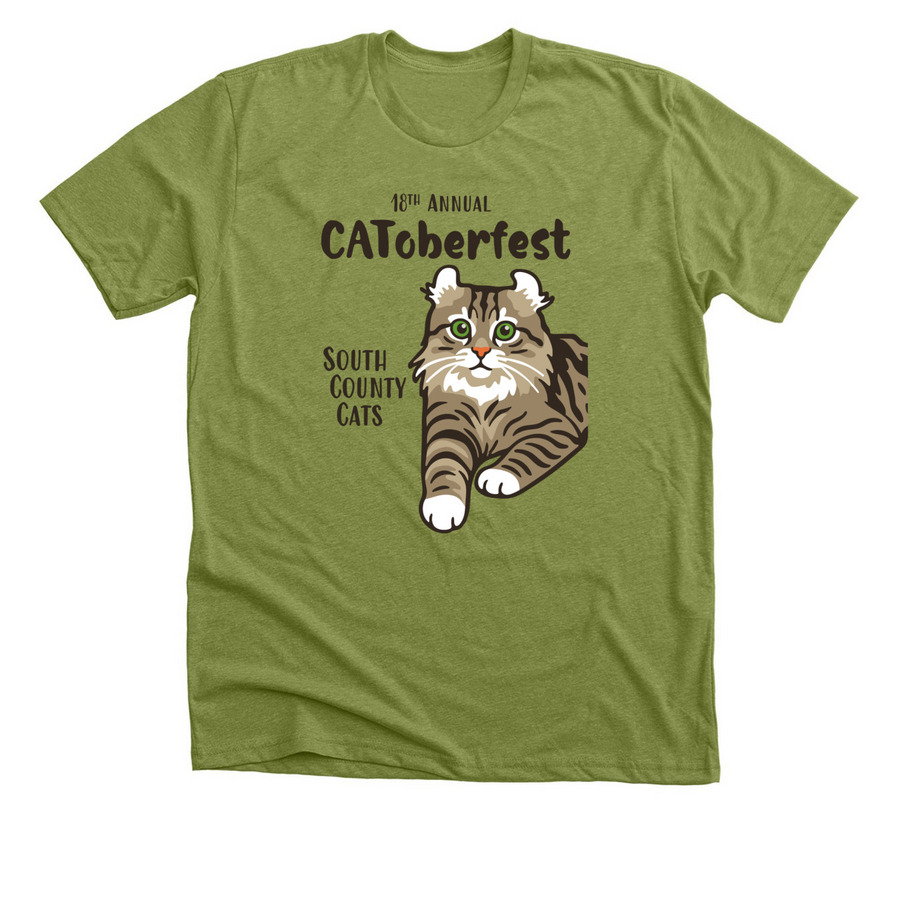 CAToberfest 2025, a Heather Green Premium Unisex Tee
