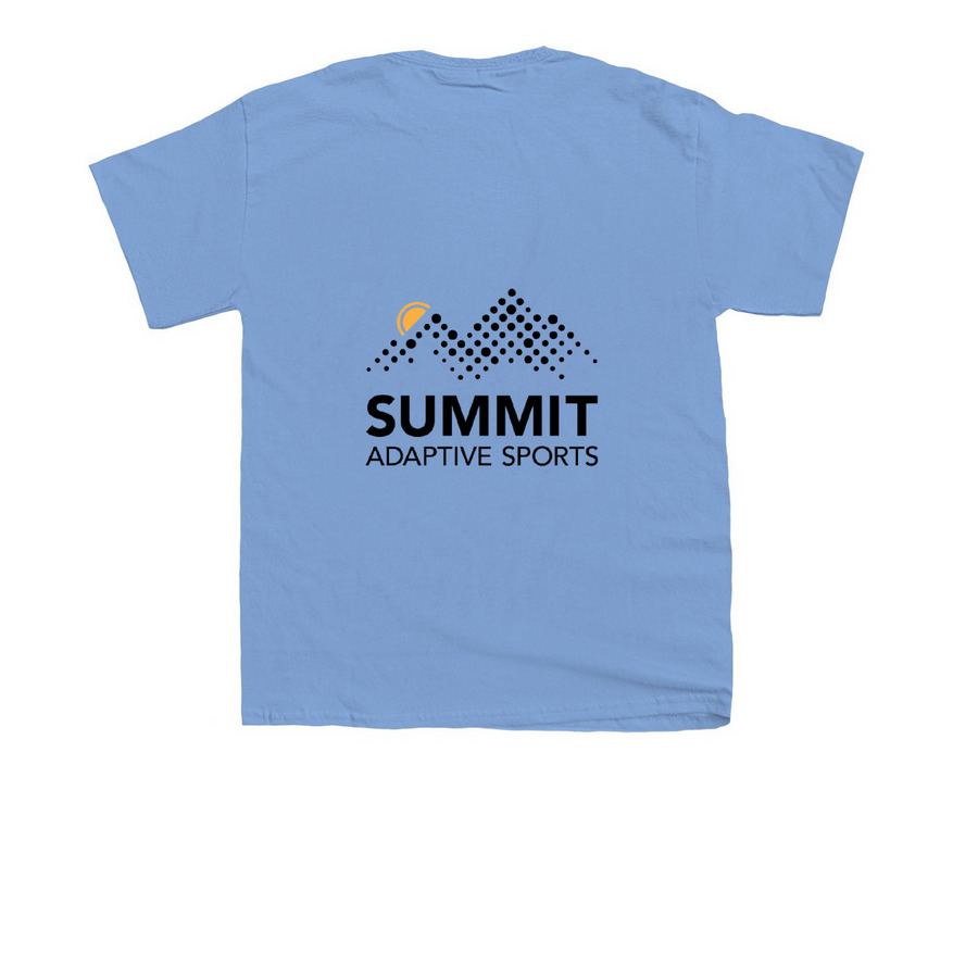 Classic Summit Adaptive Logo&nbsp;, a Carolina Blue Youth Unisex Tee (back-view)