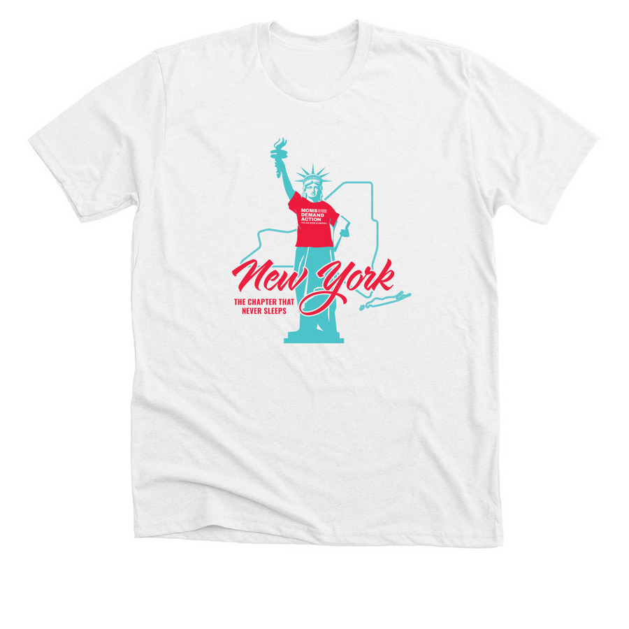 NY Never Sleeps, a Solid White Blend Premium Unisex Tee