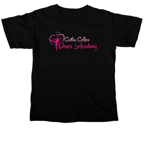 CCDA Pink Logo Merch, a Black Comfort Colors Unisex Tee