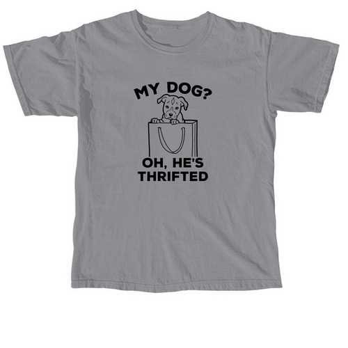 My Dog? (Male) - Black, a Granite Comfort Colors Unisex Tee