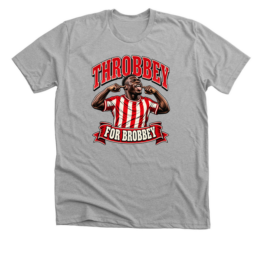Throbbey for Brobbey, a Athletic Heather Premium Unisex Tee