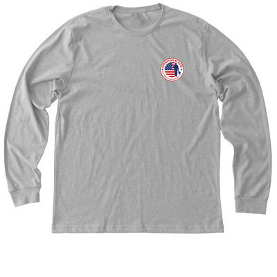 Supporting First Responders, a Athletic Heather Premium Long Sleeve Tee