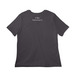 The Parky Club Gear, a Dark Grey Women?s Relaxed Cotton Tee (back-view)